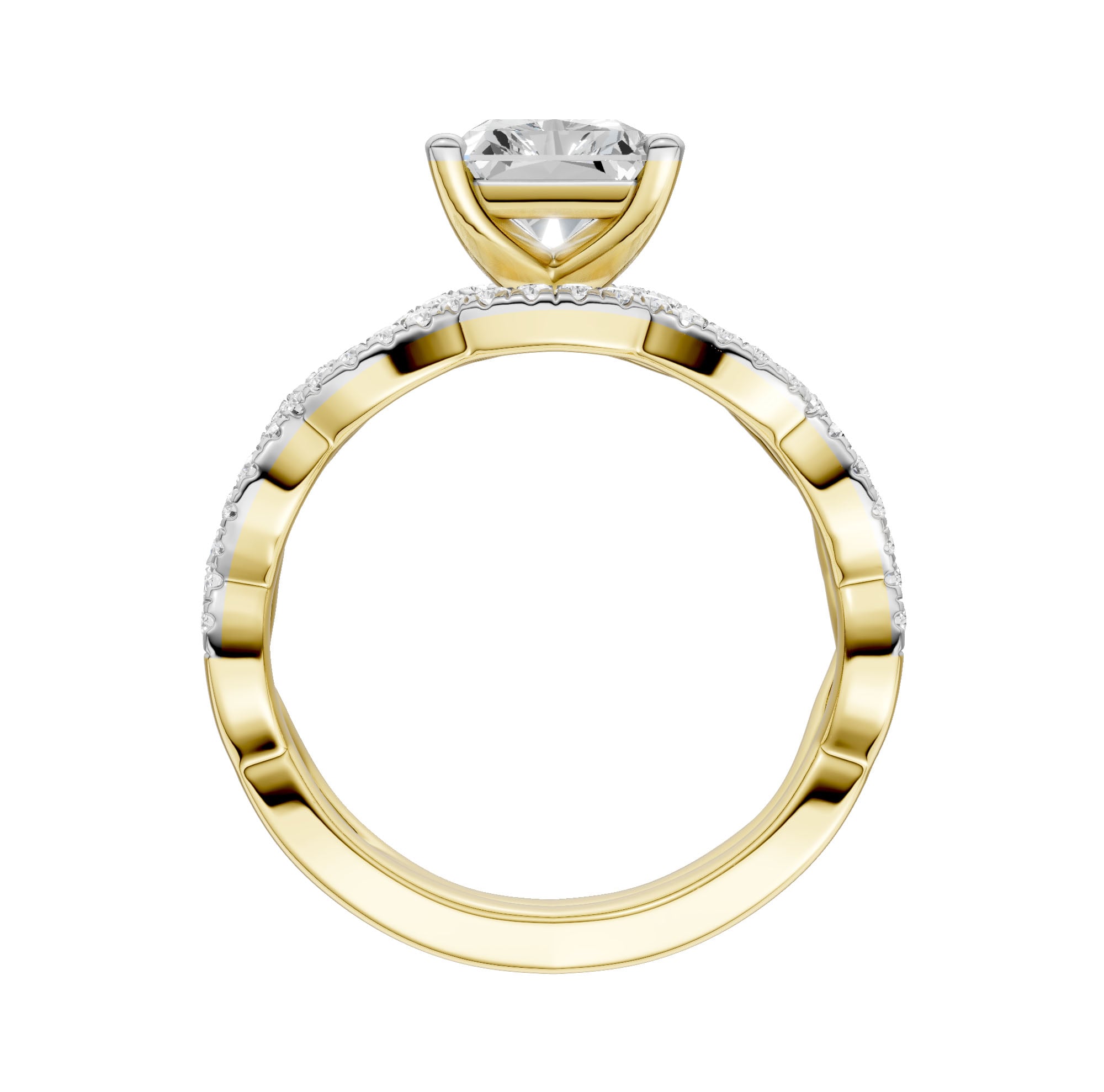 14K 2.40 CT Lab Grown Diamond Bridal Set 66098