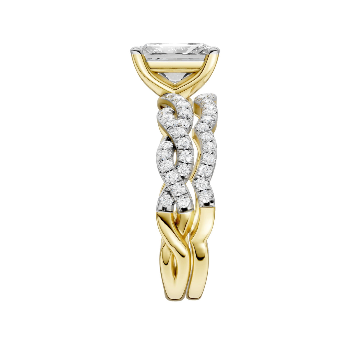 14K 2.40 CT Lab Grown Diamond Bridal Set 66098