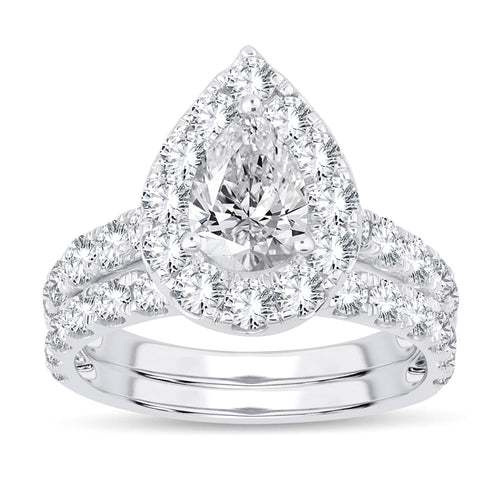 14K 1.50CT Certified Lab Grown Diamond Bridal Ring 66109