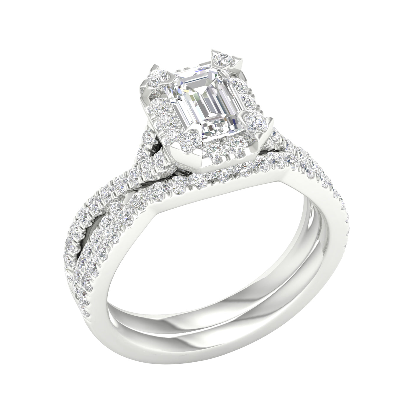 14K  1.75CT  Lab Grown Diamond Bridal 66125