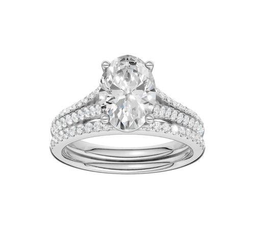 14K 2.40CT Lab Diamond Bridal Set 66132