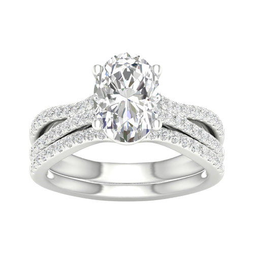 14K 1.40CT Lab Diamond Bridal Set 66134