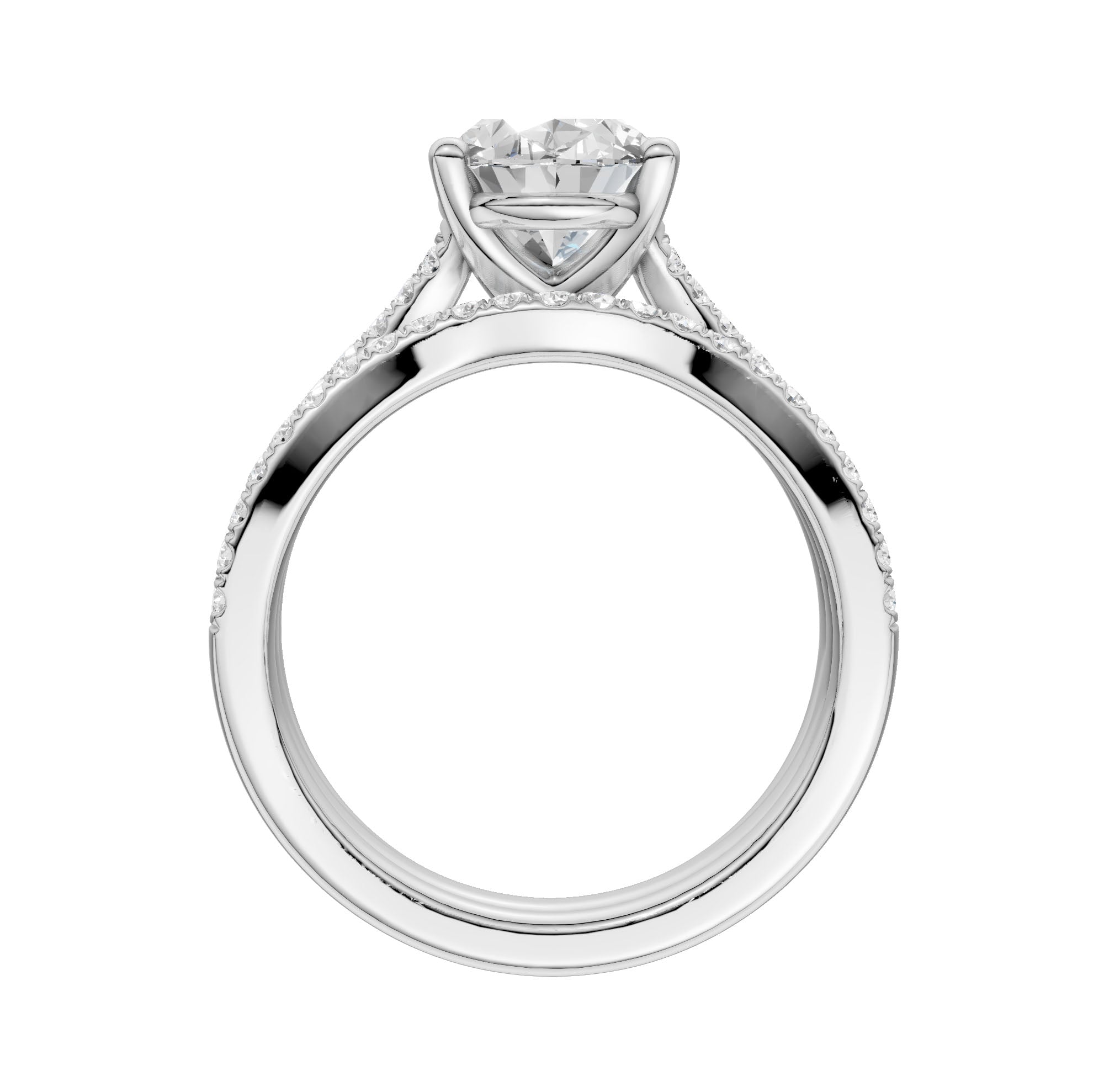 14K 1.40CT Lab Diamond Bridal Set 66134