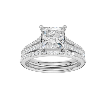 Certified Lab Grown 14K 2.40CT Diamond Bridal Set 66139