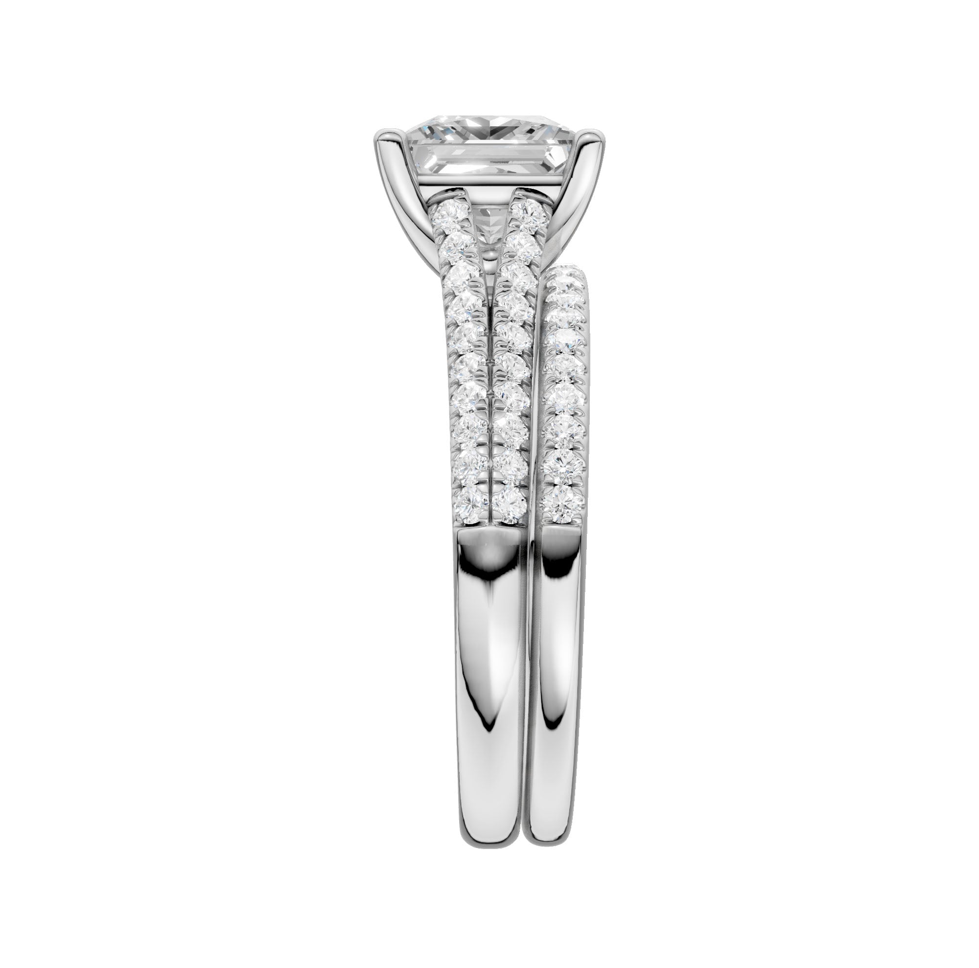 Certified Lab Grown 14K 2.40CT Diamond Bridal Set 66139