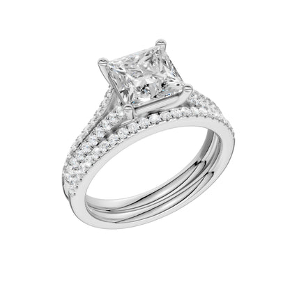 Certified Lab Grown 14K 2.40CT Diamond Bridal Set 66139