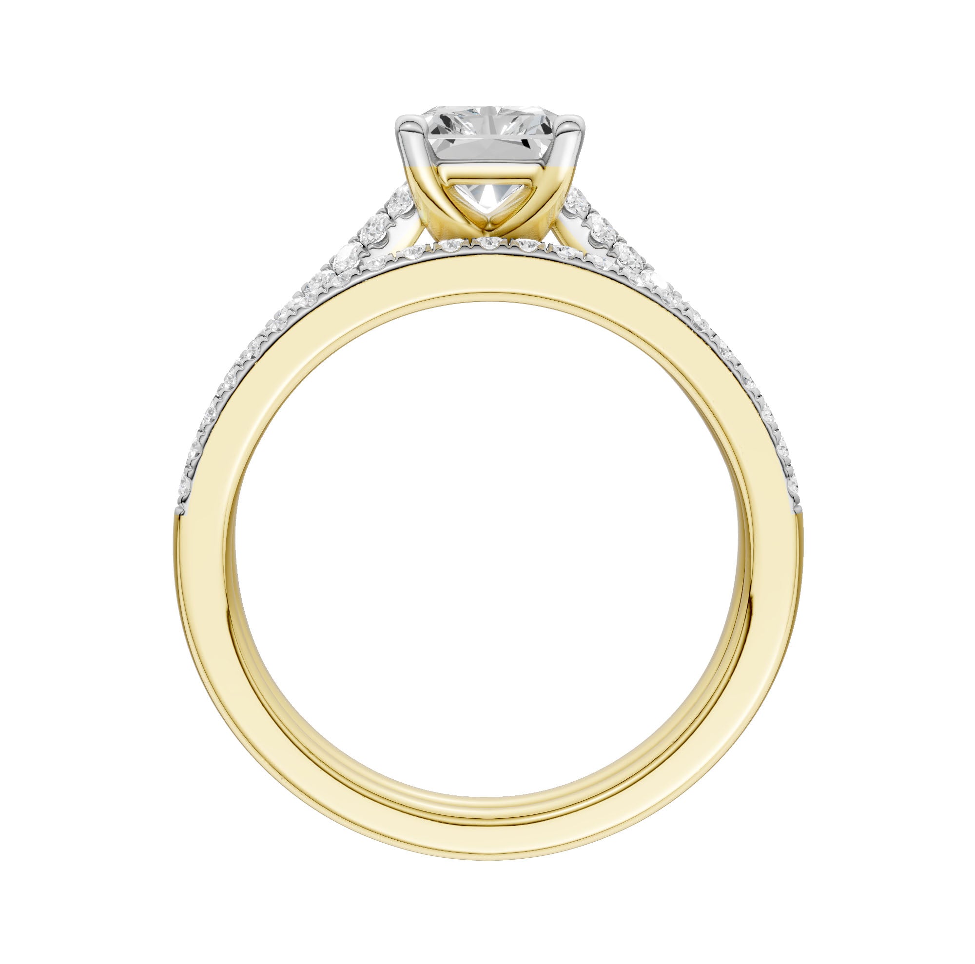 Certified Lab Grown 14K 2.40CT Diamond Bridal Set 66150