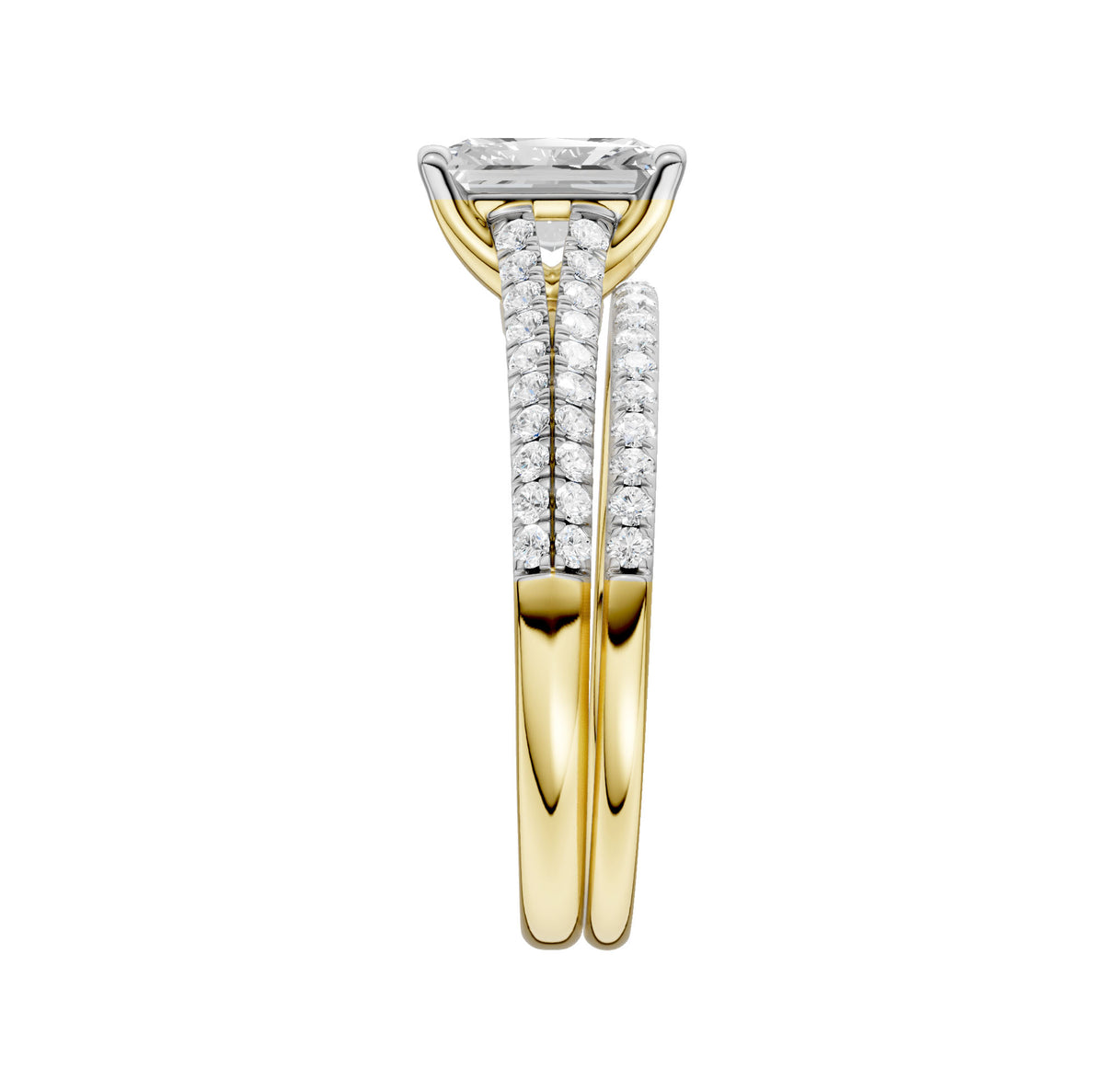 Certified Lab Grown 14K 2.40CT Diamond Bridal Set 66150