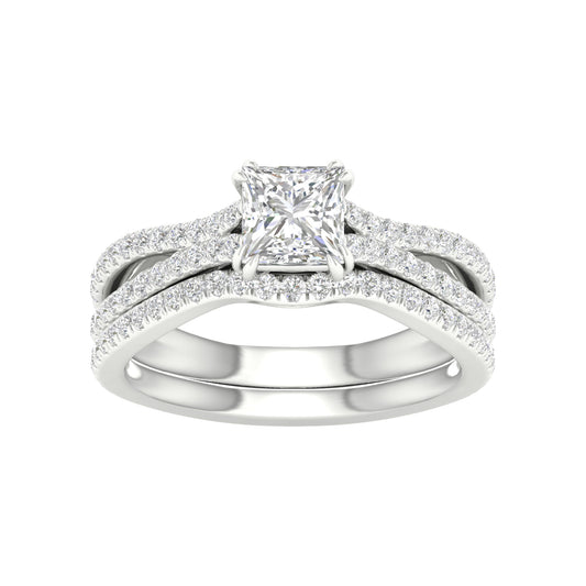 Certified Lab Grown 14K 1.65CT Diamond Bridal Set 66157