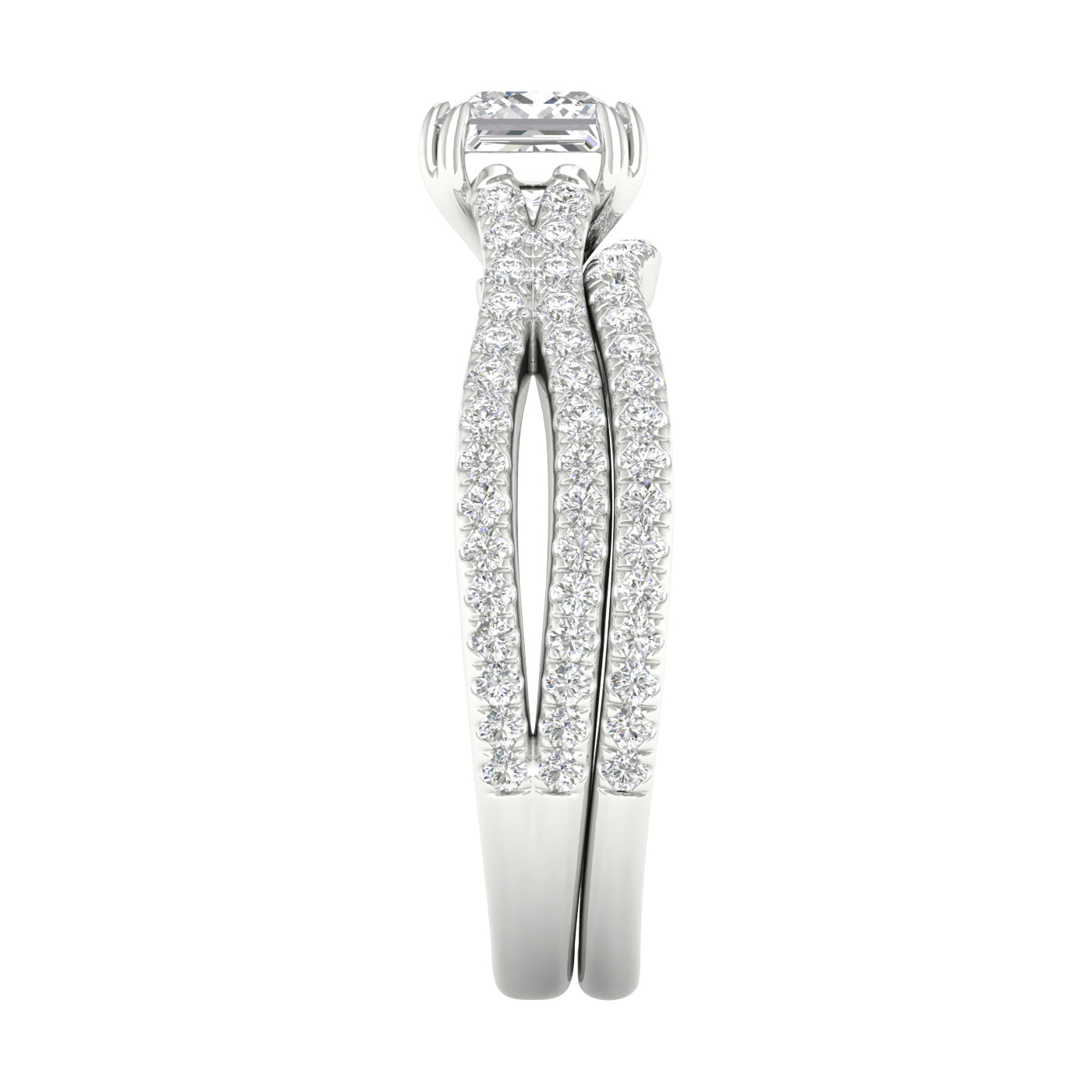 Certified Lab Grown 14K 1.65CT Diamond Bridal Set 66157