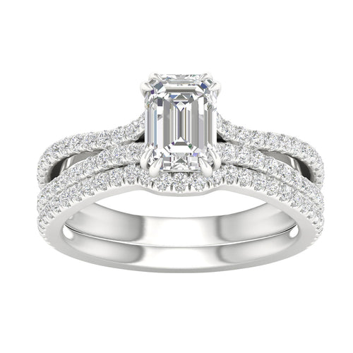 14K 1.50CT Lab Grown Bridal Set 66161