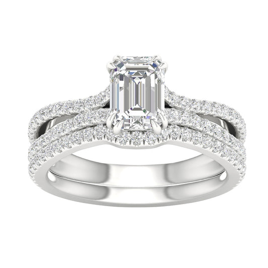 14K 1.50CT Lab Grown Bridal Set 66161