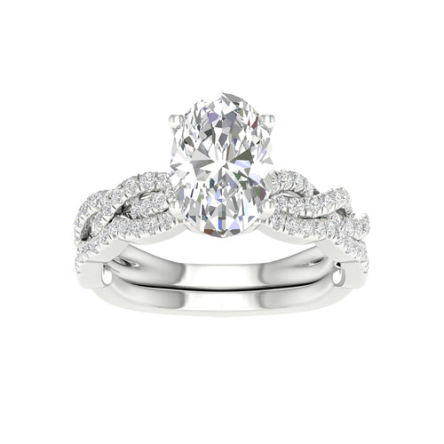14K 2.40CT Lab Diamond Bridal Set 66178