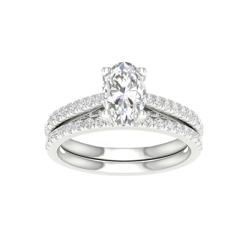 14K 1.75CT Lab Diamond Bridal Set 66187