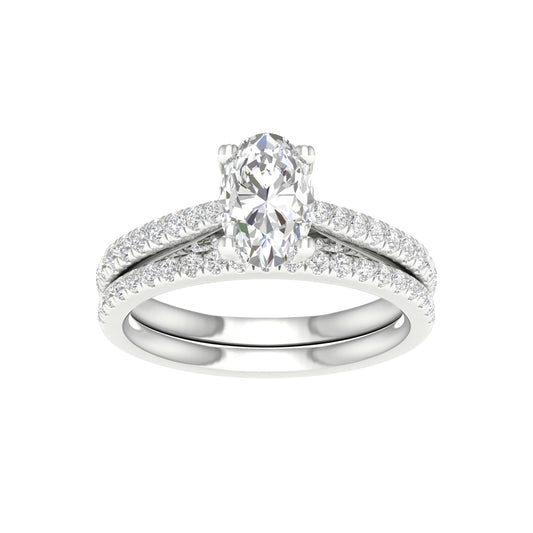 14K 1.75CT Lab Diamond Bridal Set 66187