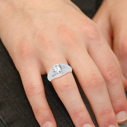 14K 2.00CT Certified Lab Grown Mens Ring 66324