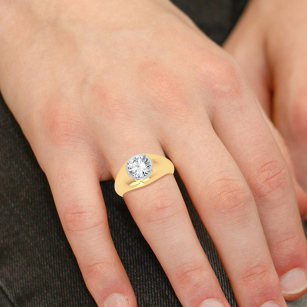 14K 2.00CT Certified Lab Grown Mens Ring 66325