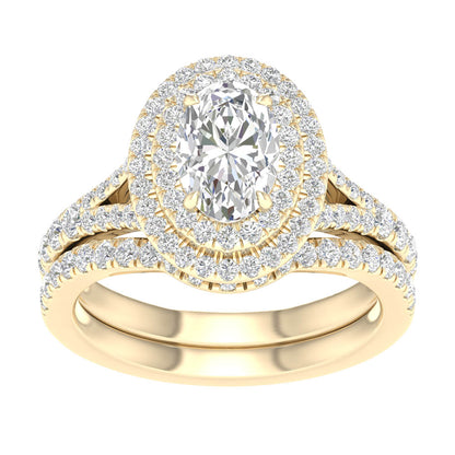 14K 1.75CT  Lab Grown Diamond Bridal Ring 66412