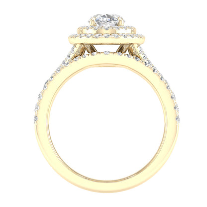 14K 1.75CT  Lab Grown Diamond Bridal Ring 66412
