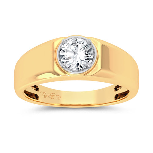 14K 1.00CT Lab Grown Diamond Mens Ring 66471