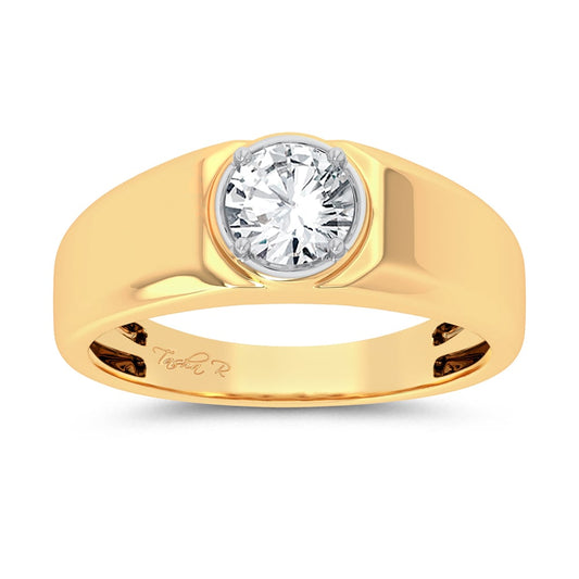 14K 1.00CT Lab Grown Diamond Mens Ring 66471