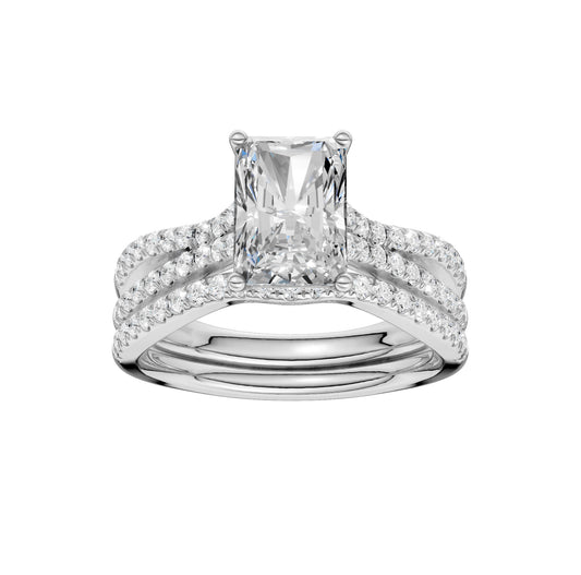 14K 2.40CT Lab Grown Diamond Bridal Set 66494