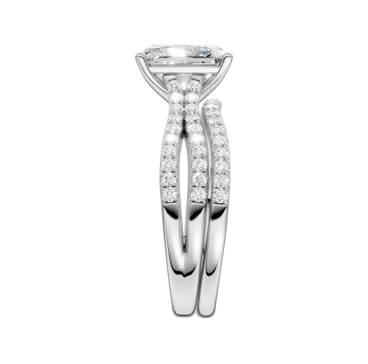14K 2.40CT Lab Grown Diamond Bridal Set 66494