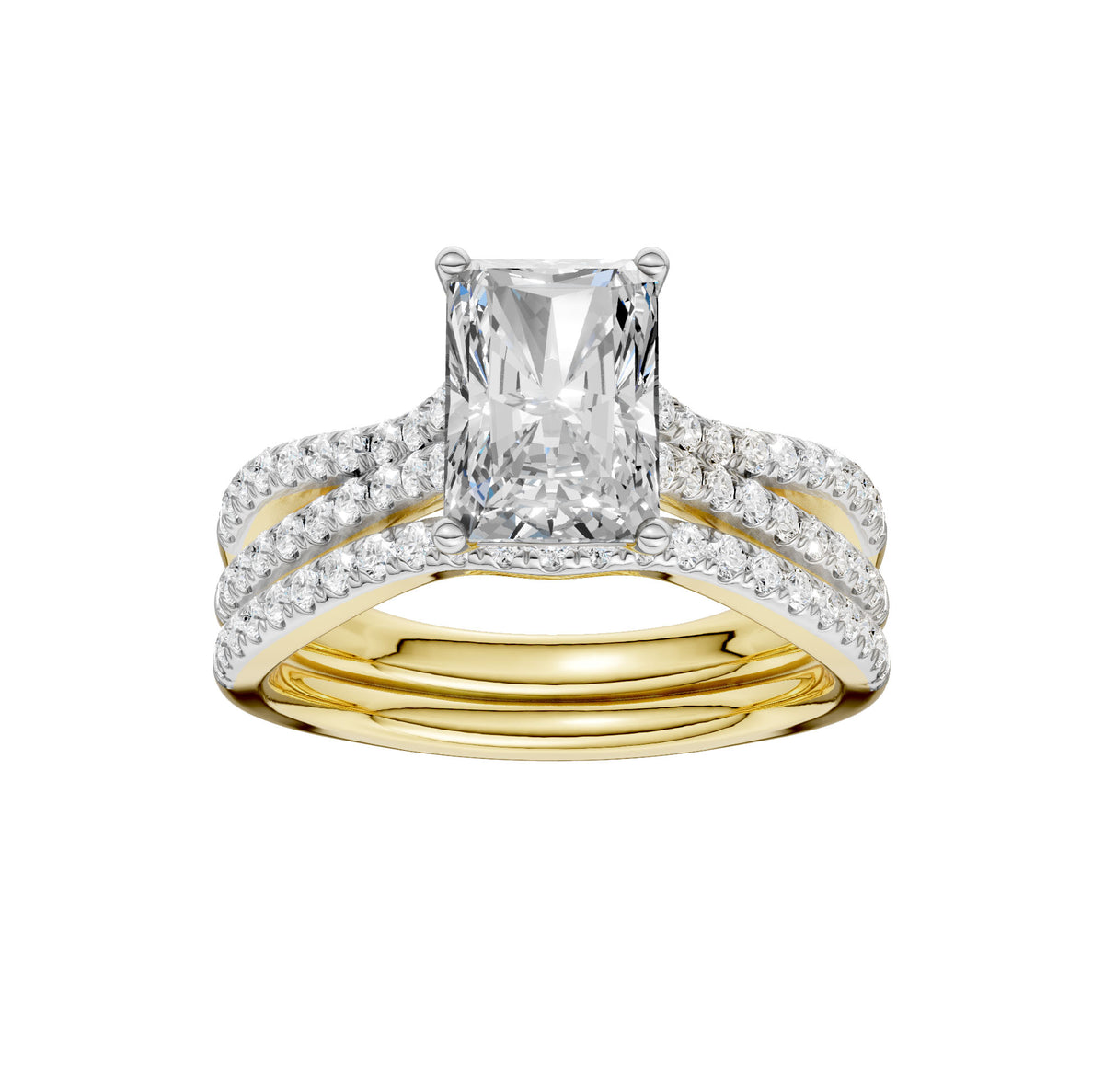 14K 2.40CT Lab Grown Diamond Bridal Set 66495