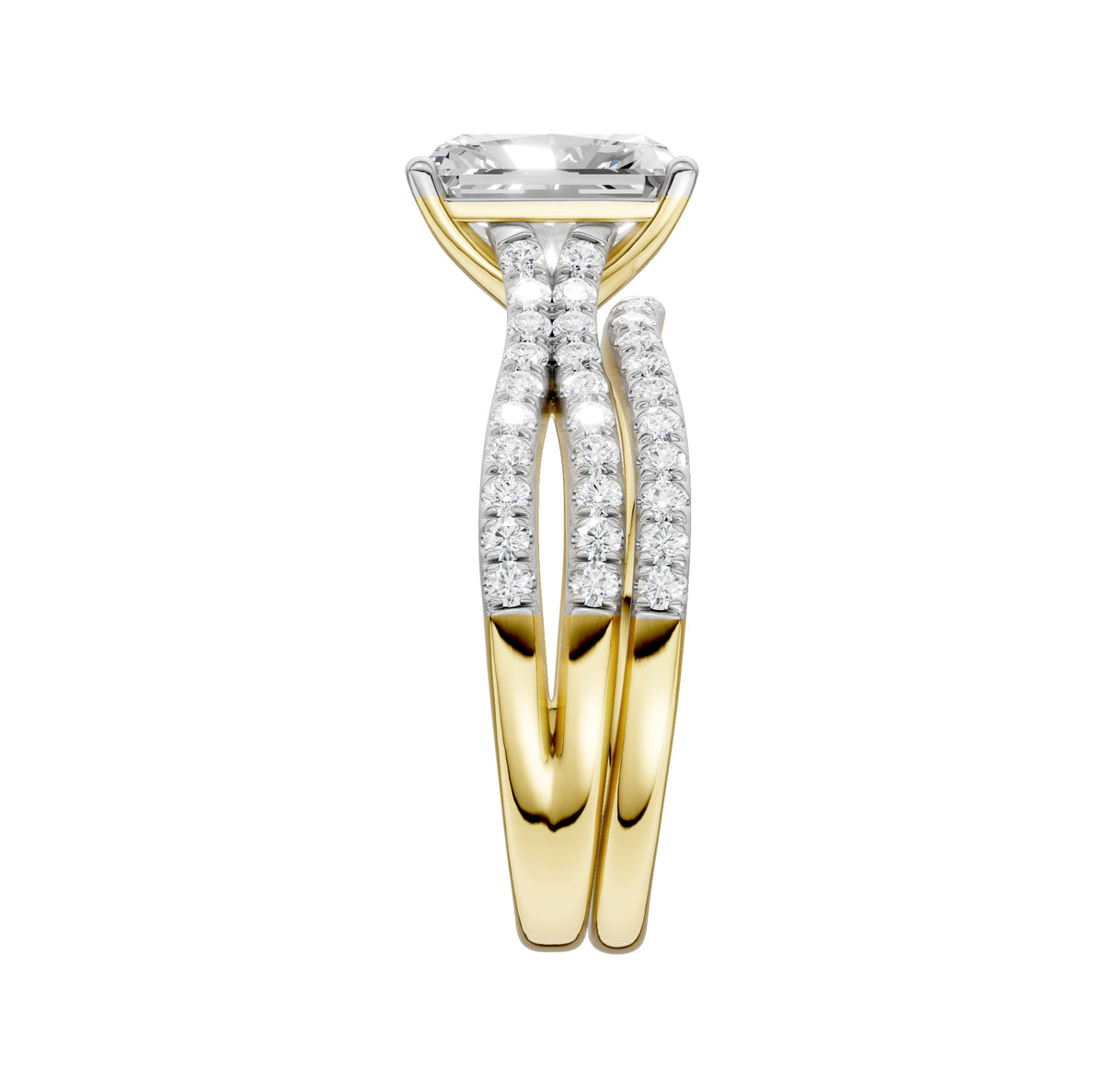 14K 2.40CT Lab Grown Diamond Bridal Set 66495