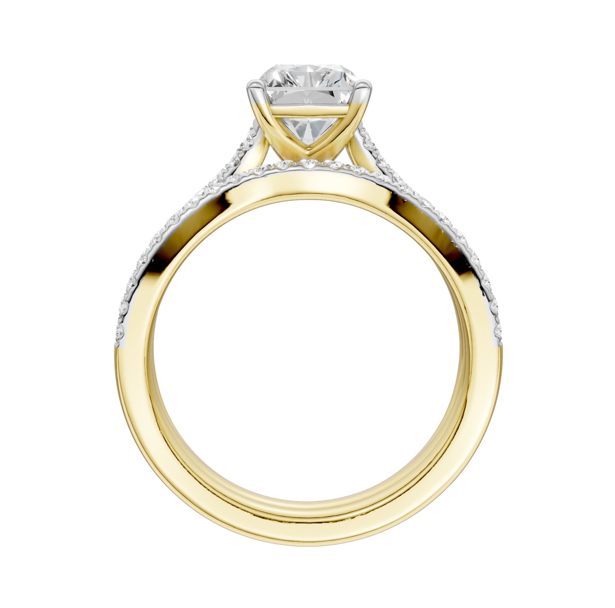 14K 2.40CT Lab Grown Diamond Bridal Set 66495