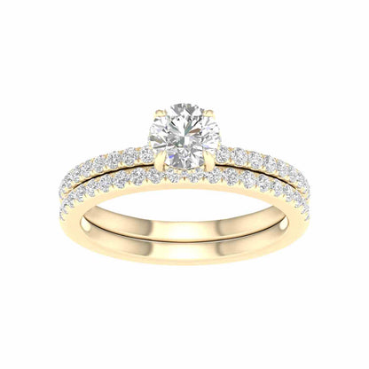 14K 1.50 CT Lab Grown Diamond Bridal Set 66504