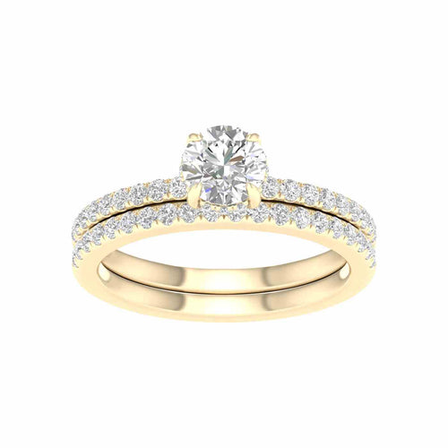 14K 1.50 CT Lab Grown Diamond Bridal Set 66504