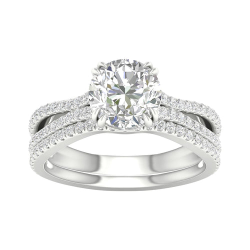 Certified Lab Grown 14K 2.50CT Diamond Bridal Set 66511