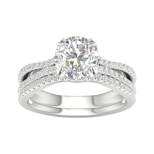 Certified Lab Grown 14K 2.50CT Diamond Bridal Set 66511