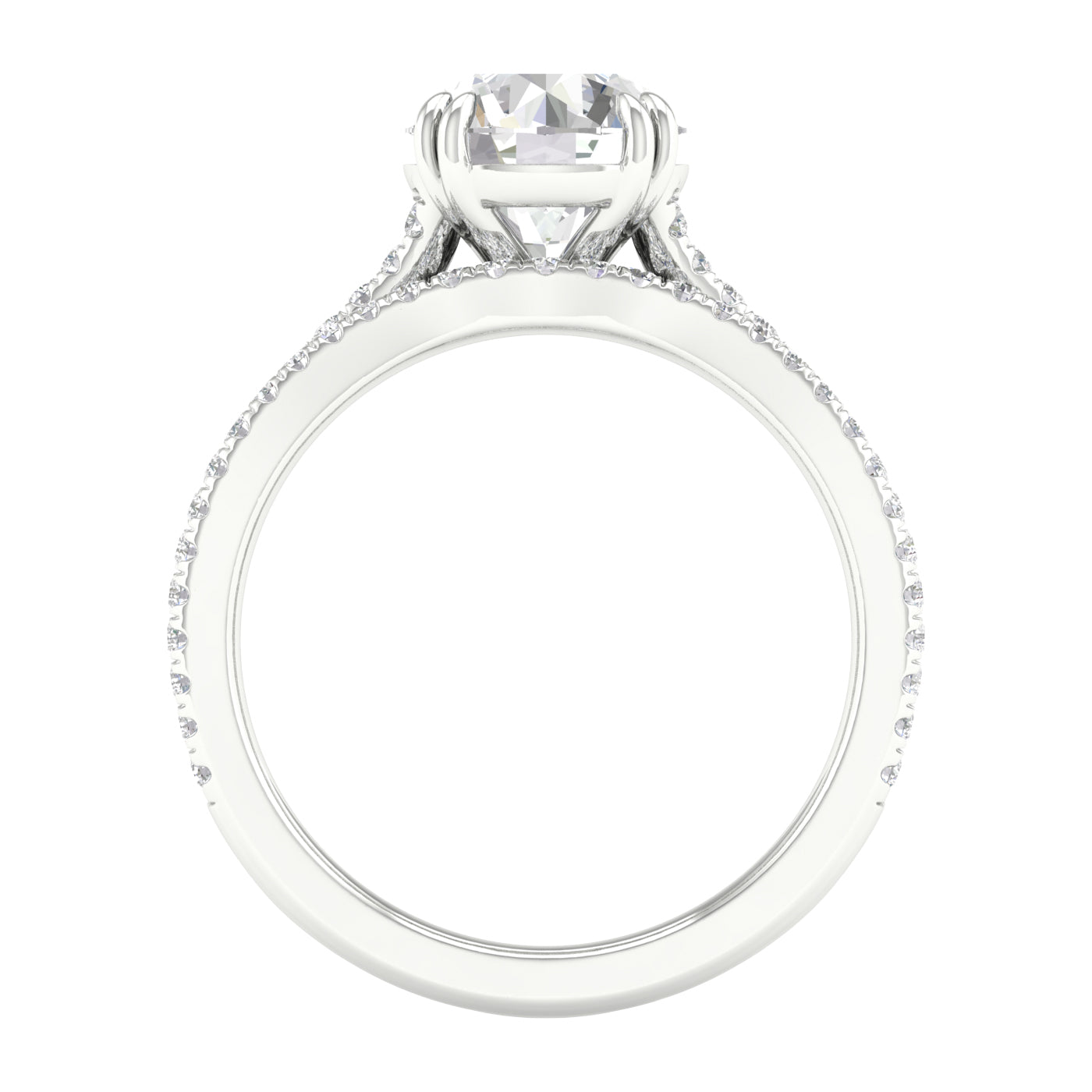 Certified Lab Grown 14K 2.50CT Diamond Bridal Set 66511