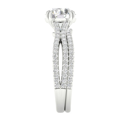 Certified Lab Grown 14K 2.50CT Diamond Bridal Set 66511