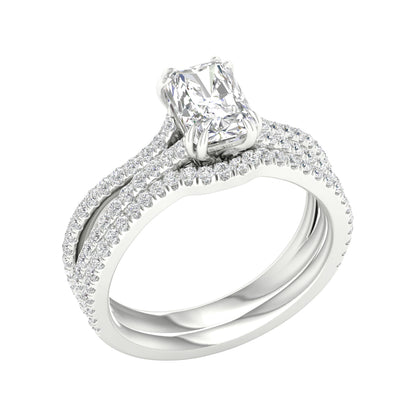 14K 1.50CT Lab Grown Diamond Bridal Set 66515