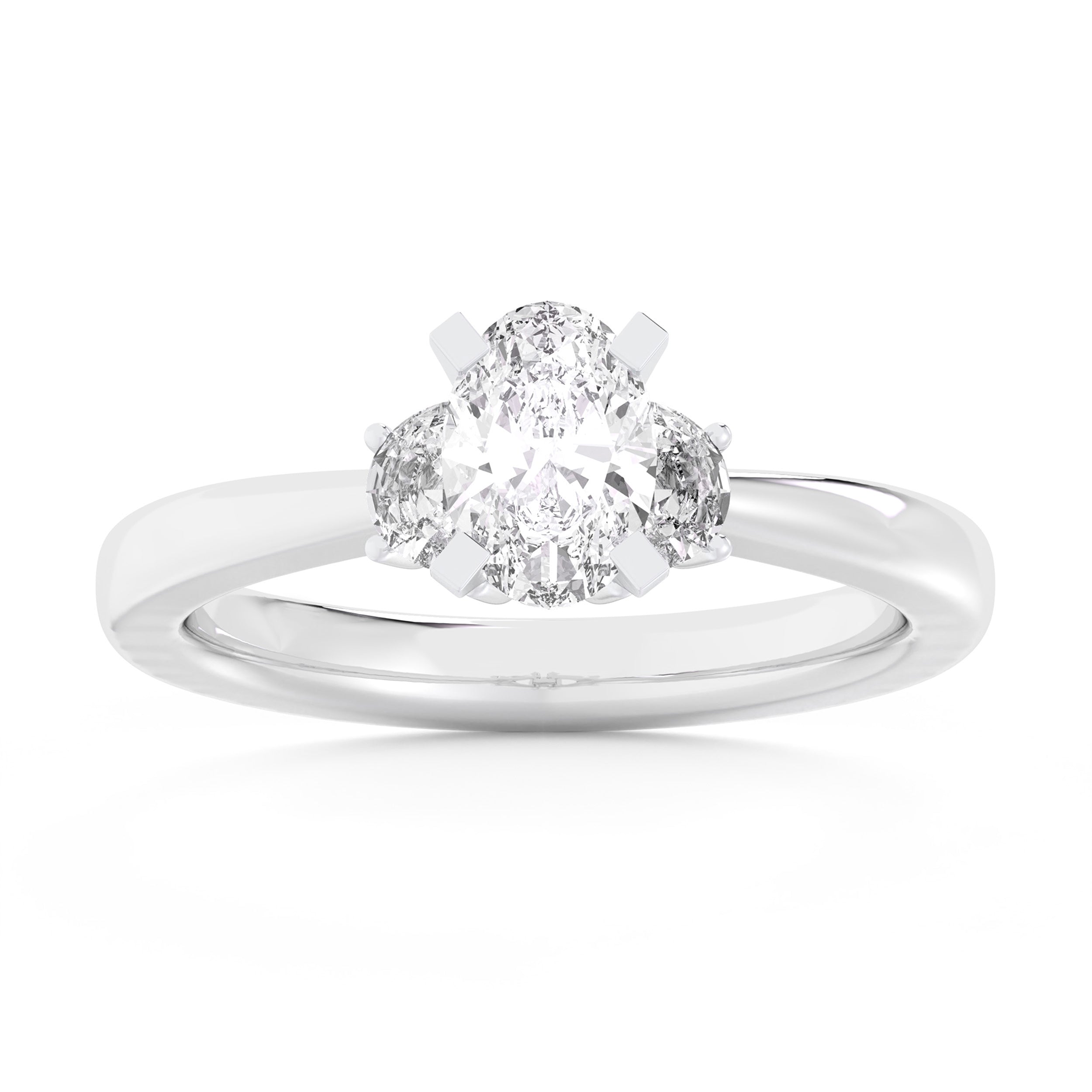 14K 3.51CT Lab Grown Enagement Ring 66629