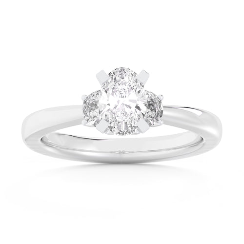 14K 3.51CT Lab Grown Enagement Ring 66629