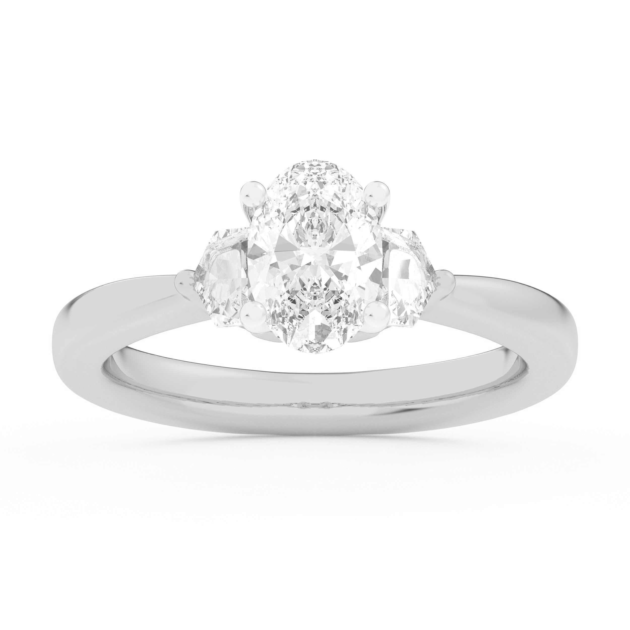 14K 3.57CT Lab Grown Engagement Ring 66645