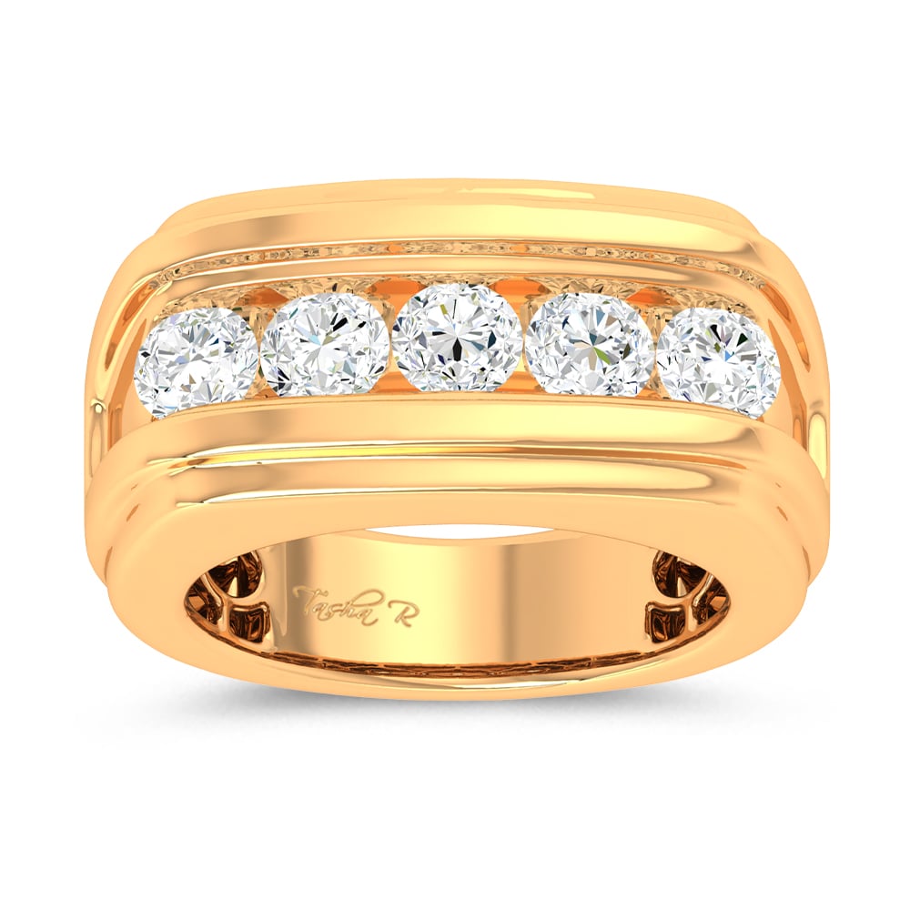 14K 2.00CT Certified Lab Grown Mens Ring 66684