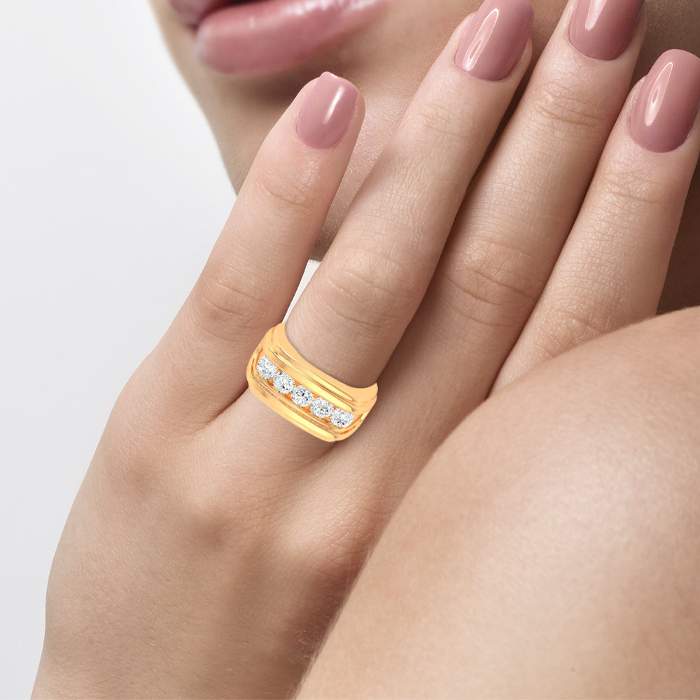 14K 2.00CT Certified Lab Grown Mens Ring 66684