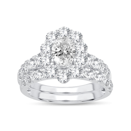 14K 3.00CT Lab Grown Bridal Set 66700