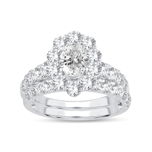 14K 3.00CT Lab Grown Bridal Set 66700
