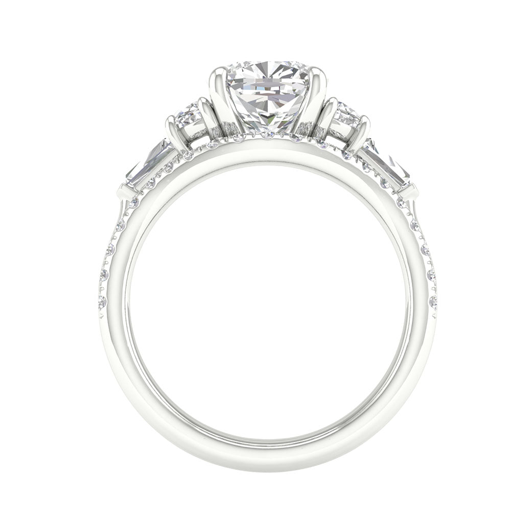 14K 2.93CT Lab Grown Engagement Ring 66732