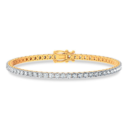 14K 4.98CT Certified Lab Grown Tennis Bracelet 66794