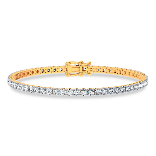 14K 4.98CT Certified Lab Grown Tennis Bracelet 66794