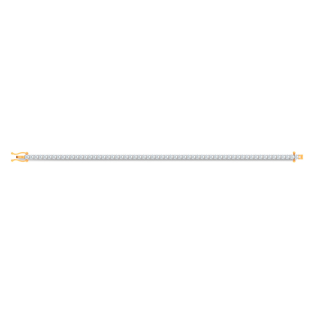 14K 4.98CT Certified Lab Grown Tennis Bracelet 66794