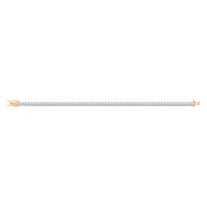14K 4.98CT Certified Lab Grown Tennis Bracelet 66794