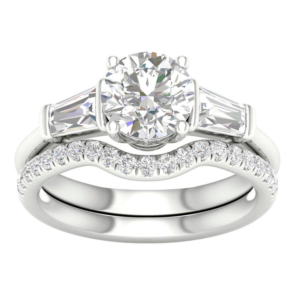 14K 2.15ct Lab Grown Bridal Set 66826